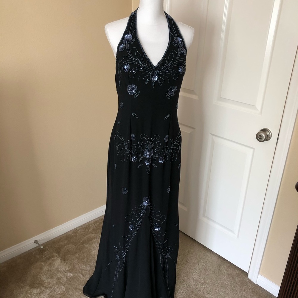 A Halter evening dress